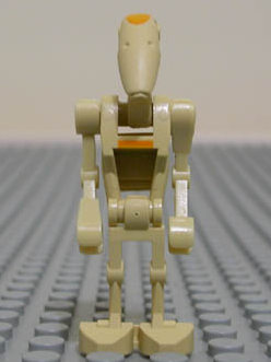 Battle Droid Commander - Tan with Line, Angled Arms
