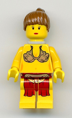 Princess Leia - Jabba Slave Outfit, Yellow Skin, Neck Bracket