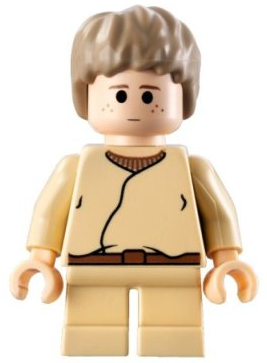 Anakin Skywalker - Short Legs, Short Tousled Hair, Reddish Brown Belt