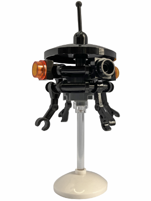 Imperial Probe Droid - White Dish Stand, Lever on Top