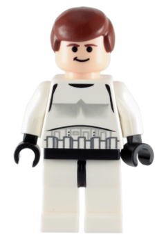 Han Solo - Stormtrooper Outfit, Plain Legs, Black Eyes