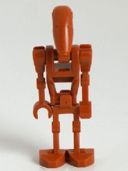 Battle Droid - Dark Orange, Angled Arm and Straight Arm