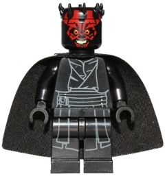 Darth Maul - Horns and Cape, Printed Legs