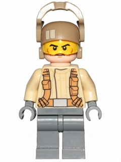 Resistance Trooper - Tan Jacket, Frown, Cheek Lines