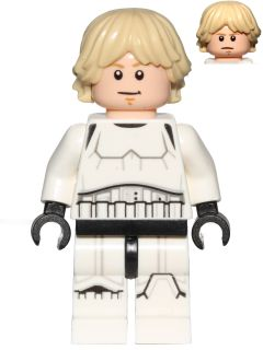 Luke Skywalker - Stormtrooper Outfit, Printed Legs, Tan Hair