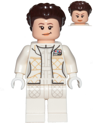 Princess Leia - Hoth Outfit, White Jacket, Lopsided Grin / Angry Frown