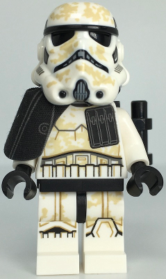 Sandtrooper (Enlisted) - Dual Molded Helmet, Black Pauldron, Ammo Pouch, Dirt Stains, Survival Backpack, Frown