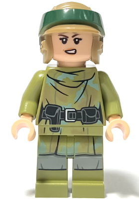 Princess Leia - Endor Outfit, Olive Green Camouflage, Helmet