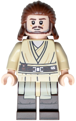 Qui-Gon Jinn - Dark Brown Legs and Beard