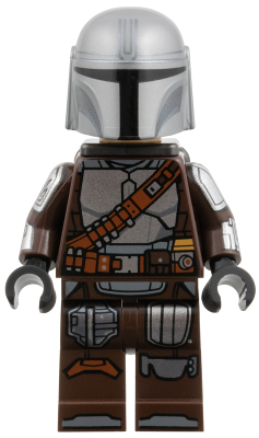 The Mandalorian / Din Djarin / 'Mando' - Silver Beskar Armor, Jetpack, Printed Head