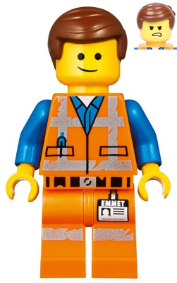Emmet - Lopsided Smile / Angry, Worn Uniform
