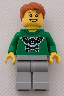 LEGO Brand Store Male, Bat Minifigure Head with Wings and Crossbones - Indianapolis, IN