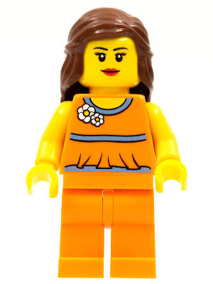 LEGO Brand Store Female, Orange Halter Top - Toronto, Canada (Fairview Mall)