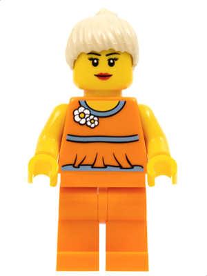 LEGO Brand Store Female, Orange Halter Top - Saarbr&uuml;cken, Germany