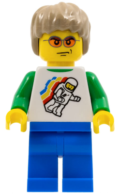 LEGO Brand Store Male, Classic Space Minifigure Floating (no back printing) {Sheffield}