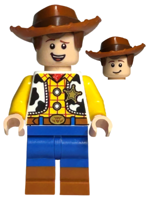 Woody - Normal Legs, Dark Orange Boots, Open Mouth Smile / Lopsided Grin