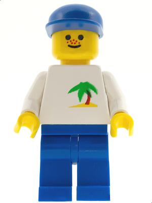 Palm Tree - Blue Legs, Blue Cap