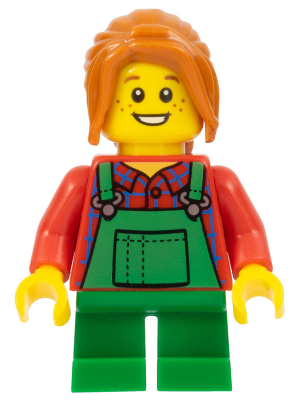 Light Keeper Girl, Green Overalls, Short Legs