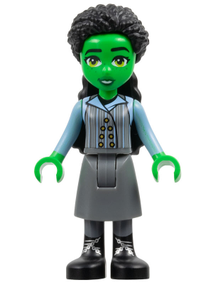 Elphaba - Mini Doll, Dark Bluish Gray Skirt, Black Boots