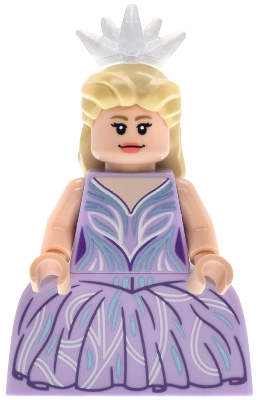 Glinda - Minifigure, Lavender Dress, Wide Skirt (Panniers)