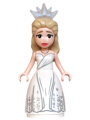 Glinda - Mini Doll, White Dress, Wide Skirt