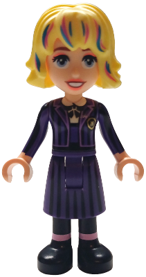 Enid Sinclair - Black and Dark Purple Nevermore Academy Uniform