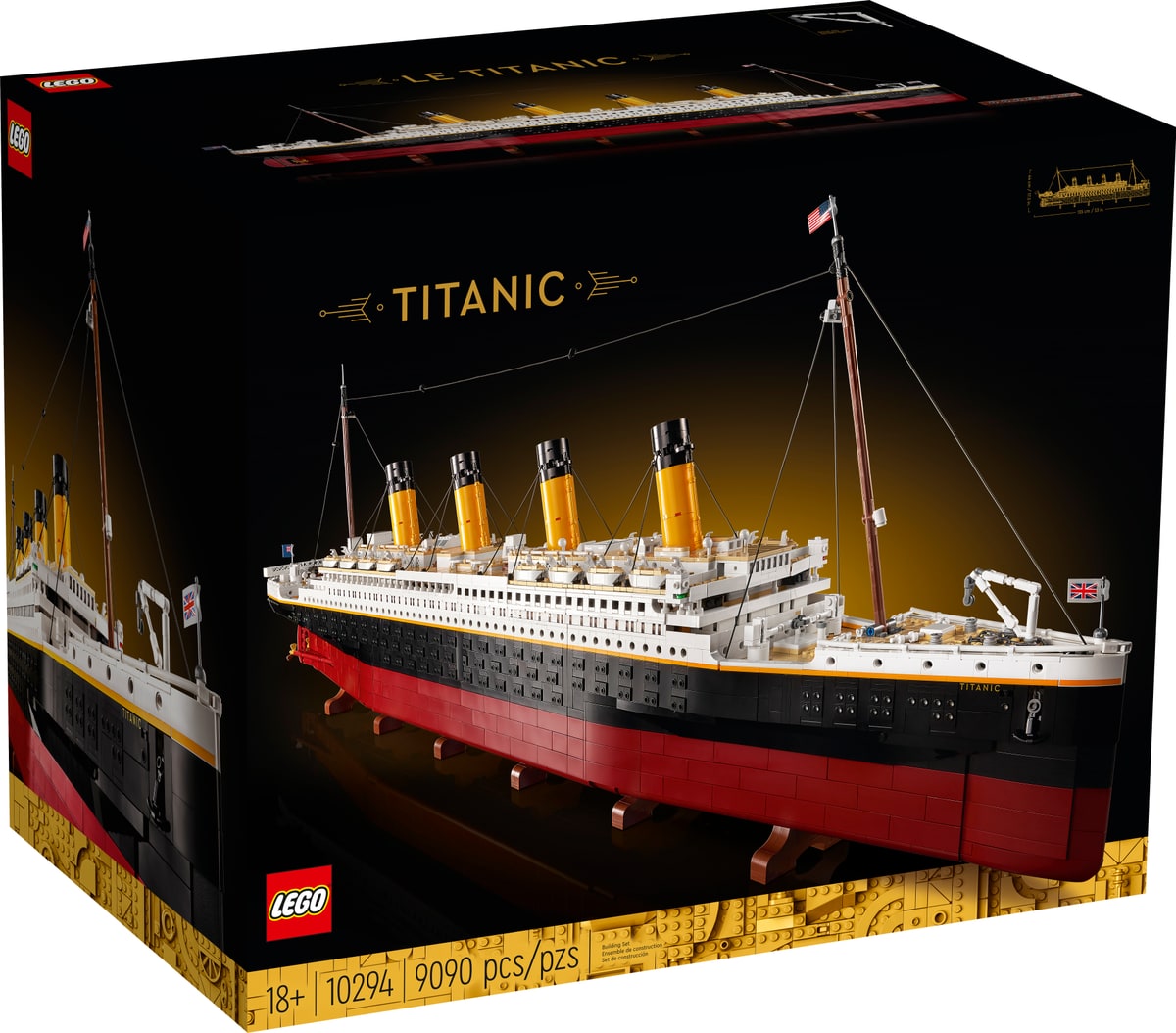 LEGO® 10294 Klocki Lego Titanic 9090 elementów skala 1:200 - zdjęcie 6