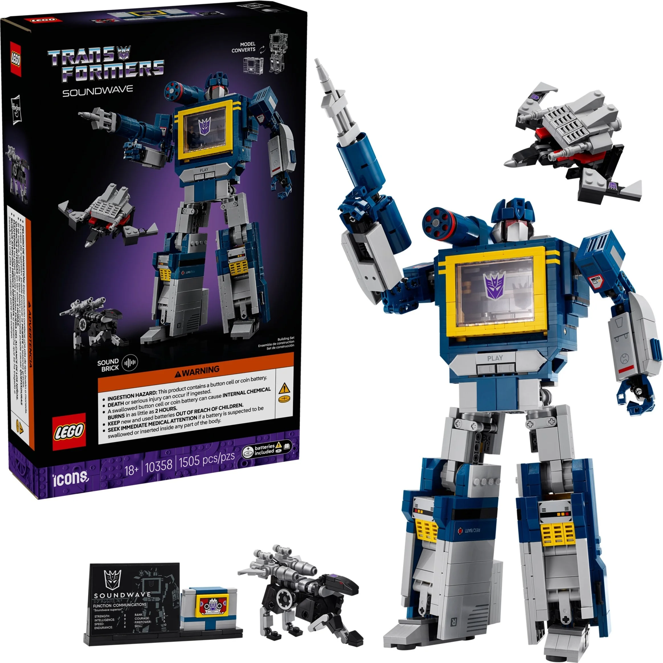 LEGO® 10358 Transformers: Soundwave - zdjęcie 1