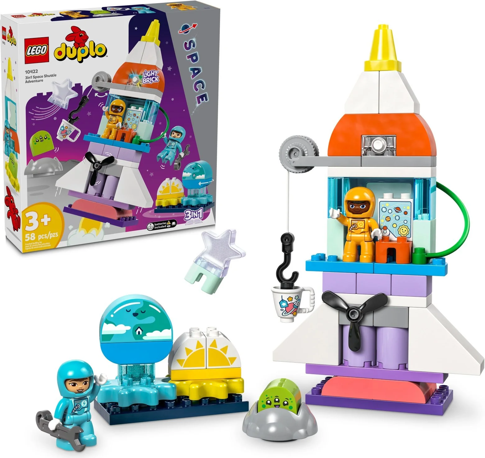 LEGO DUPLO Przygoda w promie kosmicznym 3w1