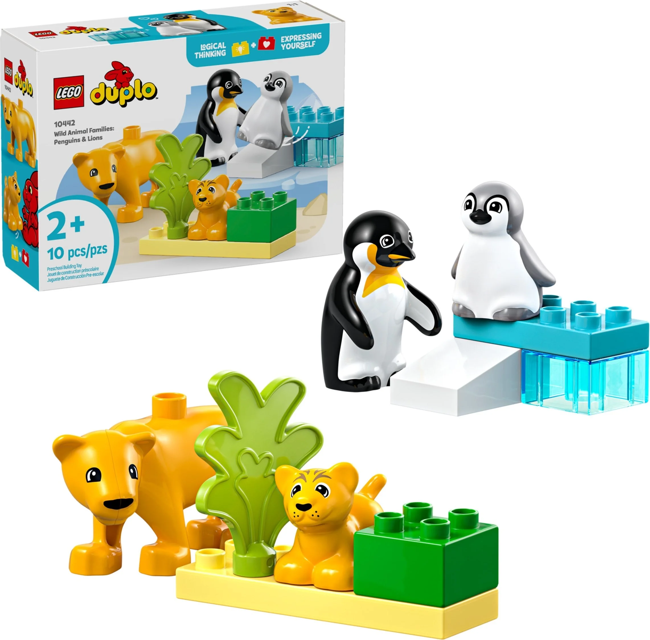 LEGO® 10442 LEGO Duplo Rodziny dzikich zwierząt: pingwiny i lwy - zdjęcie 3