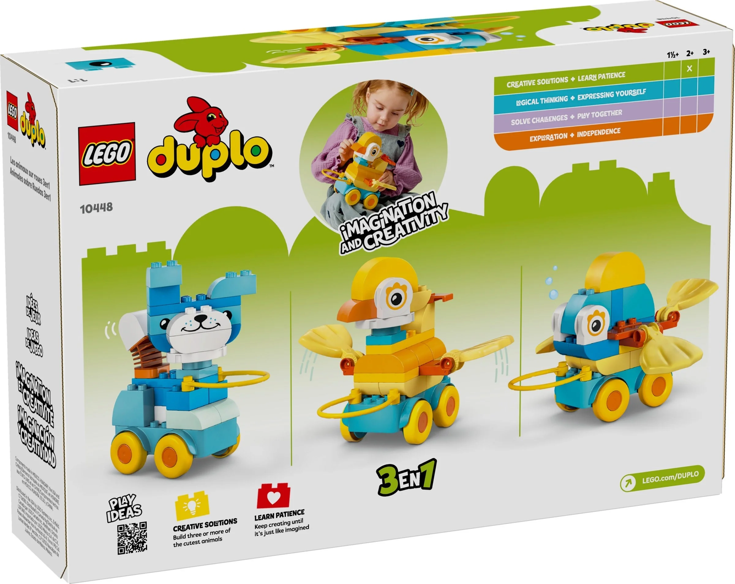 LEGO® 10448 LEGO DUPLO 3 w 1 Zwierzątka na kółkach - zdjęcie 2