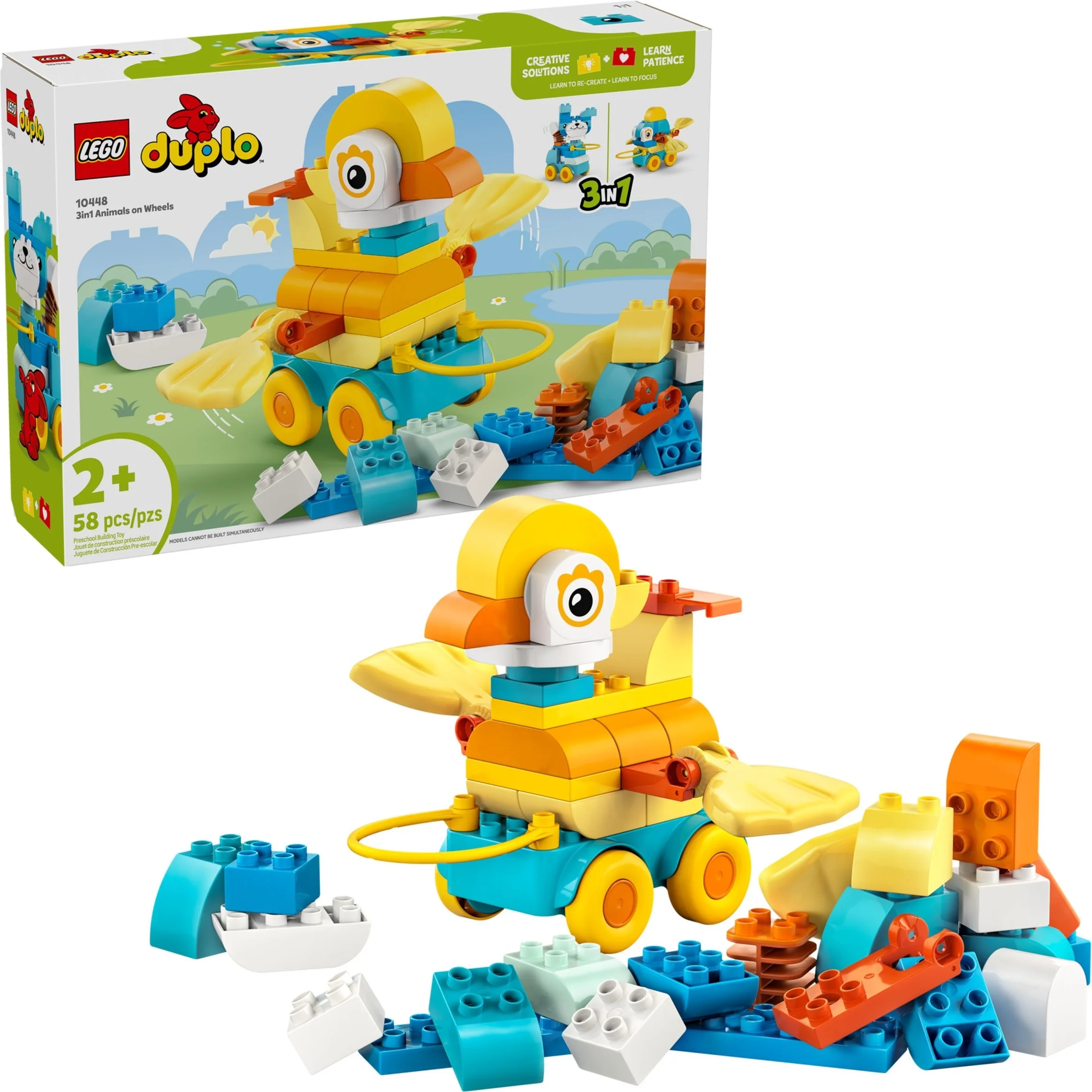 LEGO® 10448 LEGO DUPLO 3 w 1 Zwierzątka na kółkach - zdjęcie 3