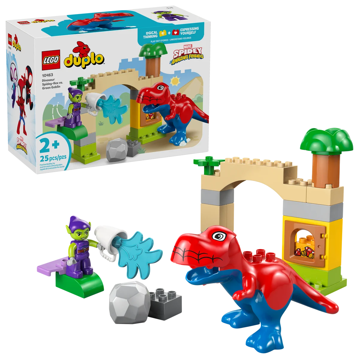 LEGO® 10463 Lego Duplo Marvel Dinozaur Spidey-Rex i Zielony Goblin - zdjęcie 1