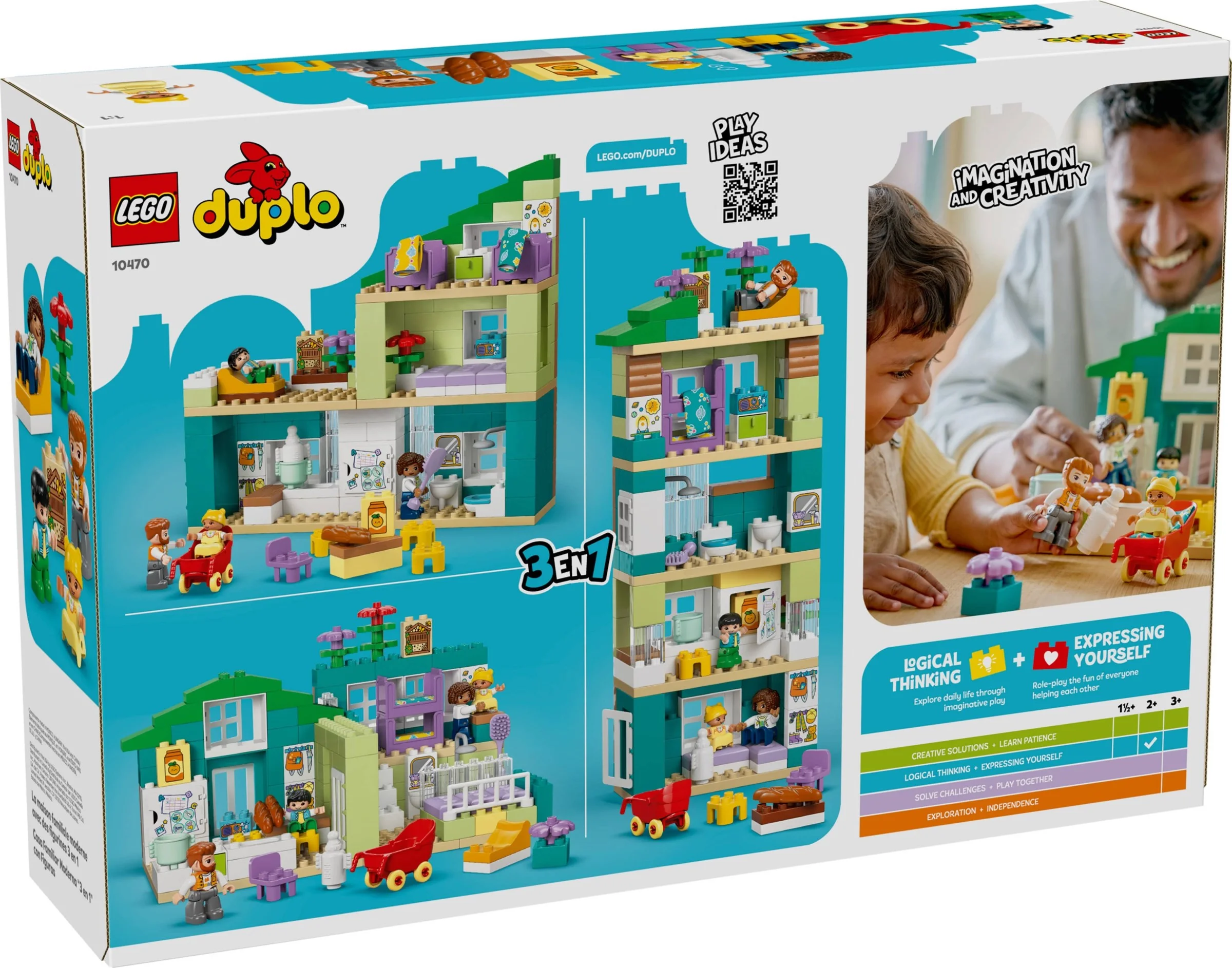 LEGO® 10470 Nowoczesny Dom Rodzinny 3w1 z Figurkami - zdjęcie 11