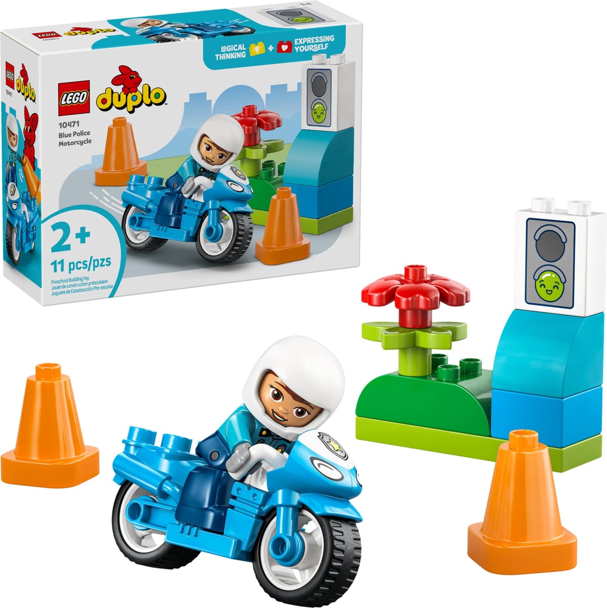 LEGO® 10471 Niebieski motocykl policyjny - zdjęcie 6