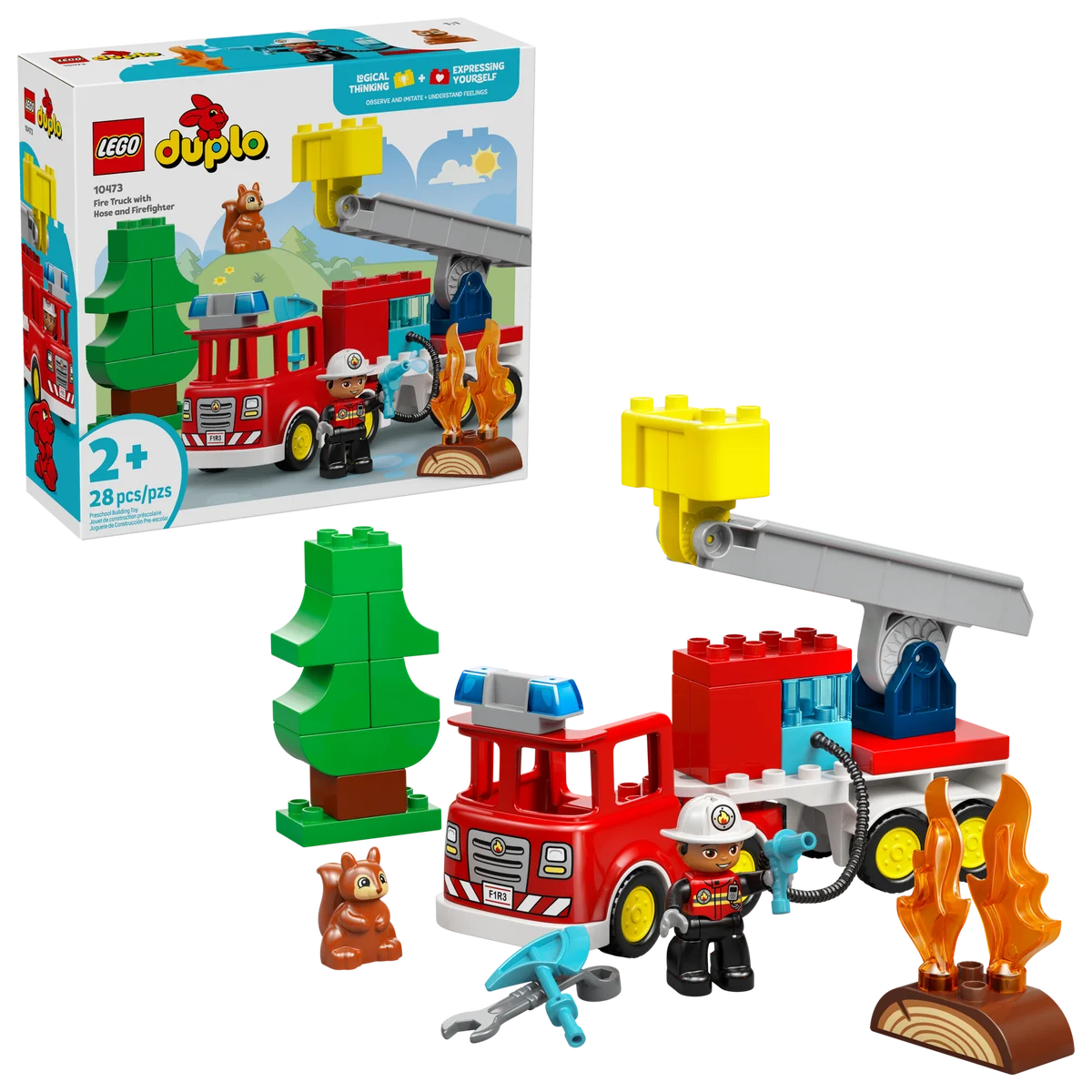 LEGO® 10473 Wóz Strażacki z Wężem i Strażakiem - zdjęcie 8