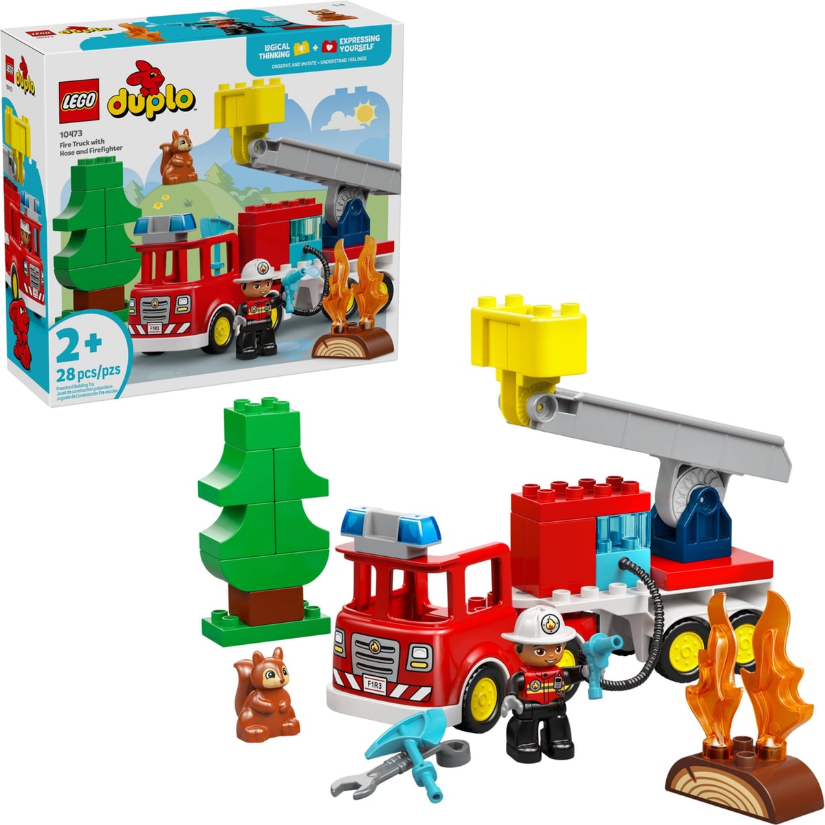 LEGO® 10473 Wóz strażacki z wężem i strażakiem - zdjęcie 6