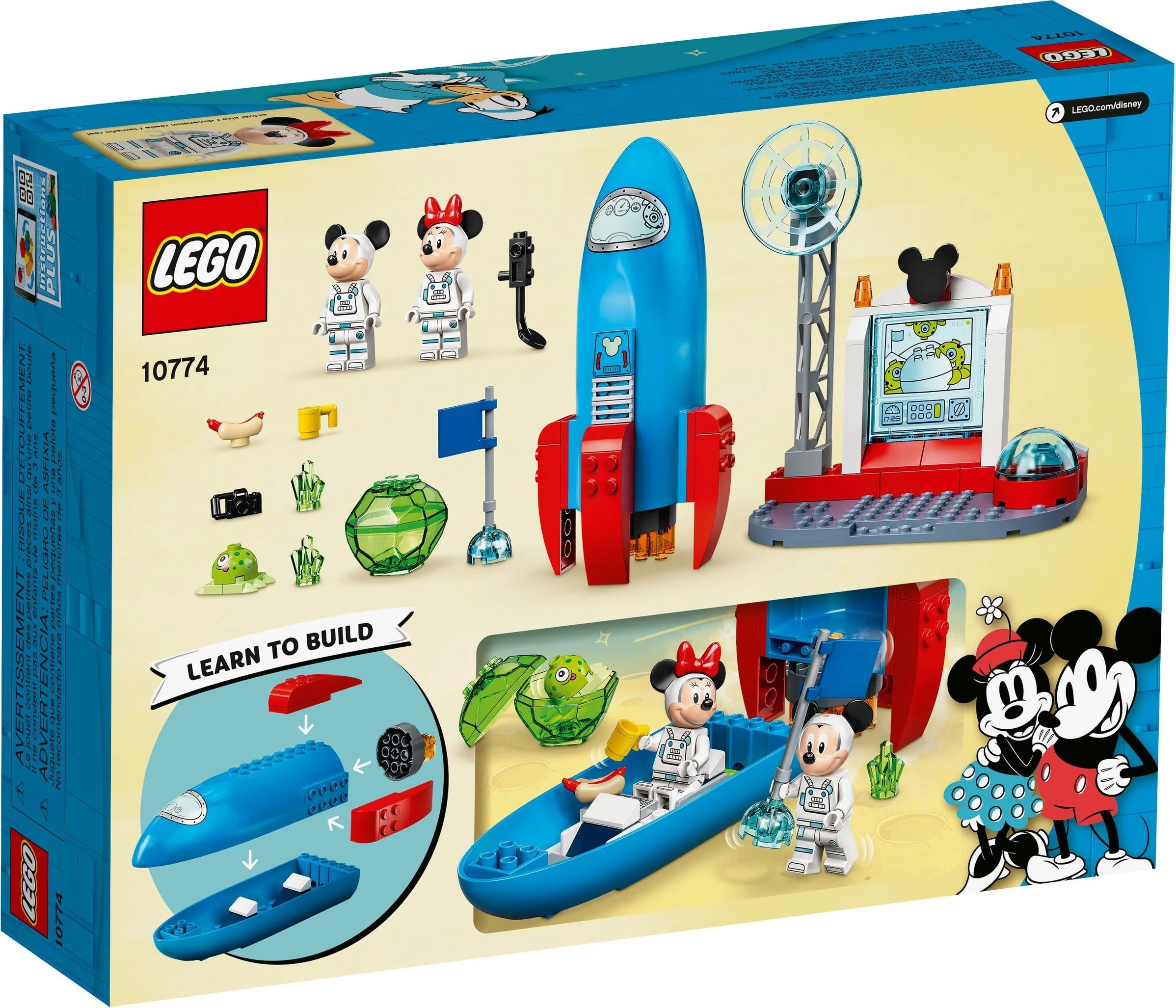 LEGO® 10774 Kosmiczna Rakieta Myszka Miki I Minnie Disney Kosmos Nowe - zdjęcie 10