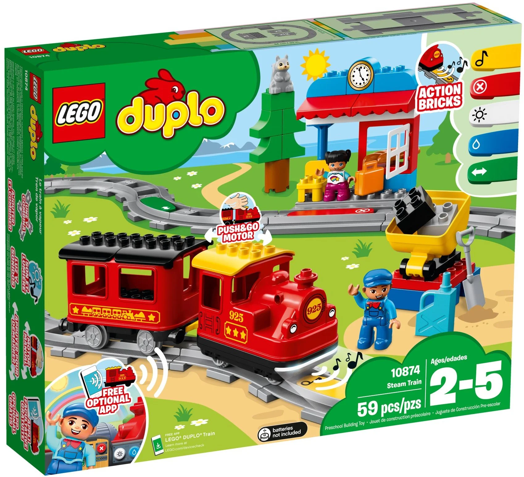 DUPLO Pociąg Parowy z Dźwiękiem