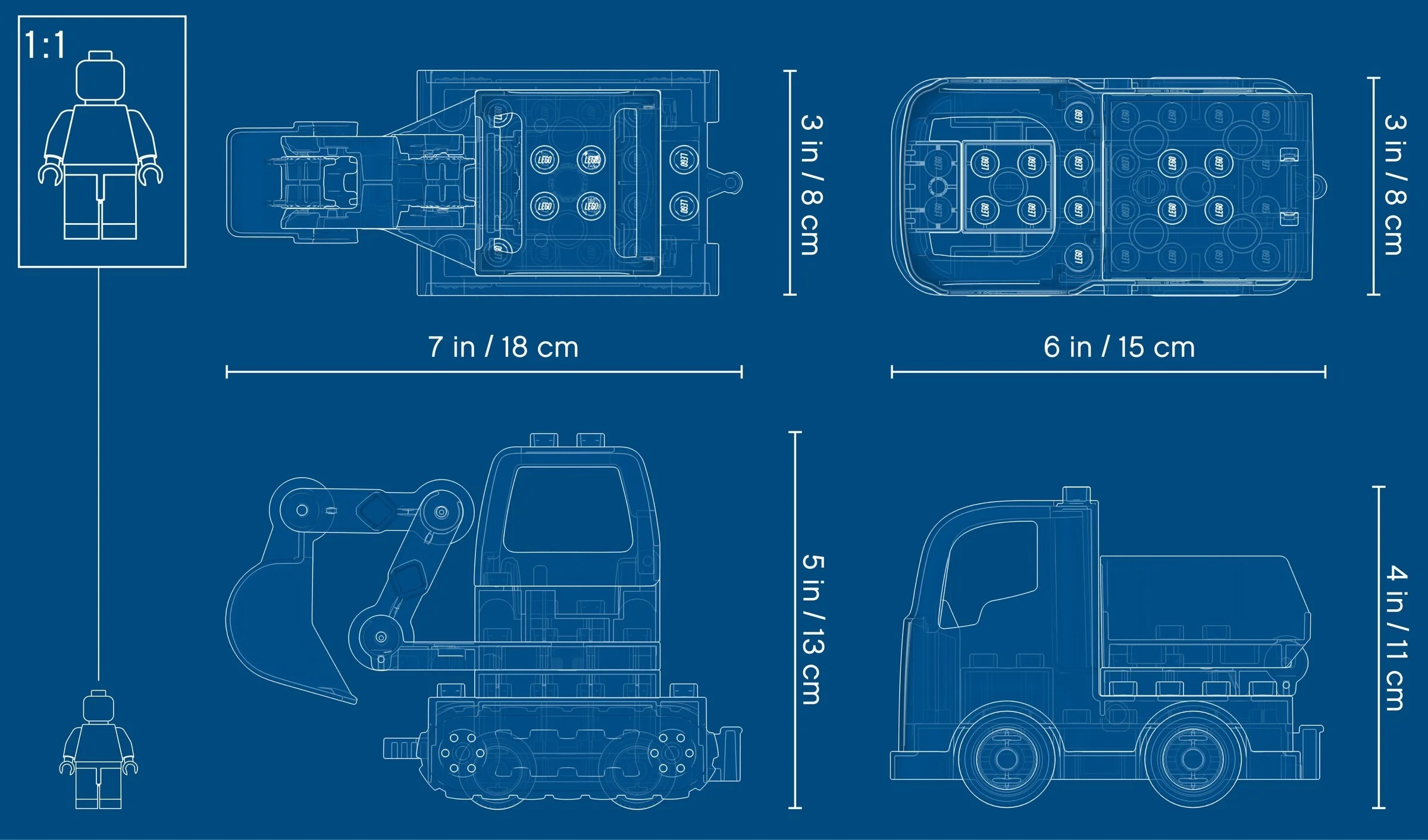 LEGO® 10931 Ciężarówka i koparka gąsienicowa - zdjęcie 3