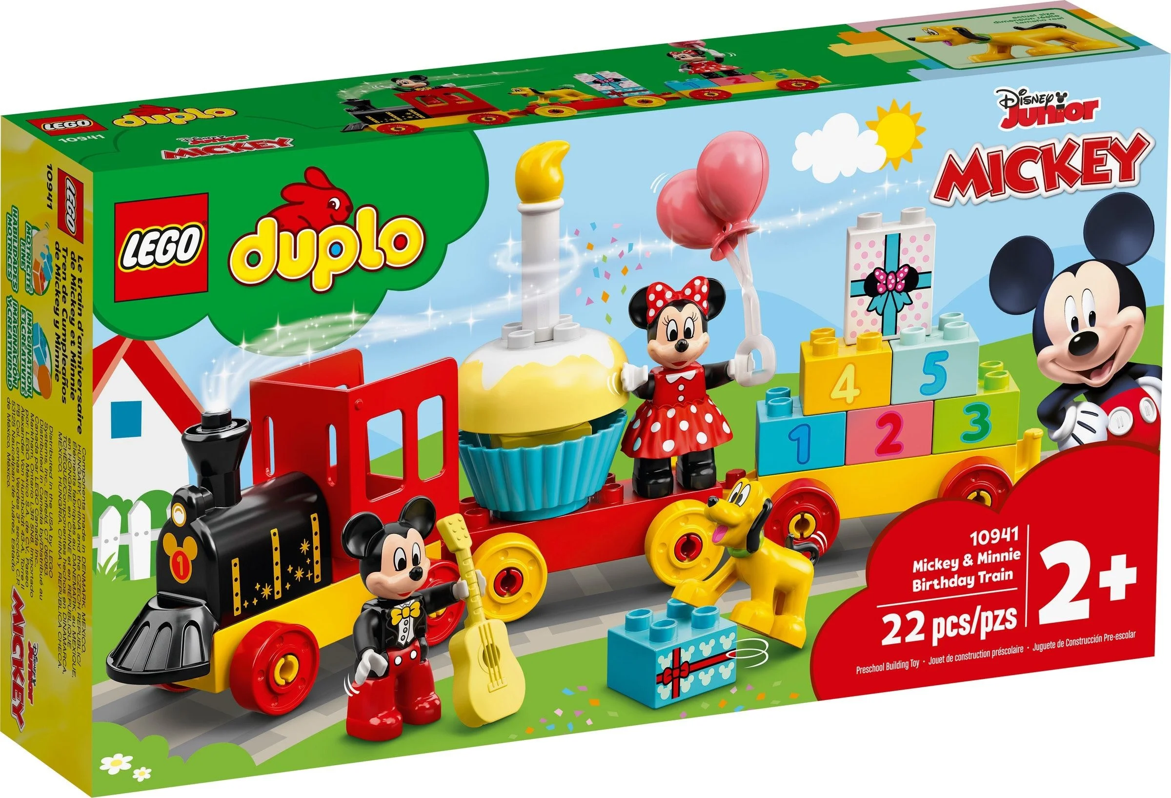 LEGO® 10941 Urodzinowy pociąg myszek Miki i Minnie