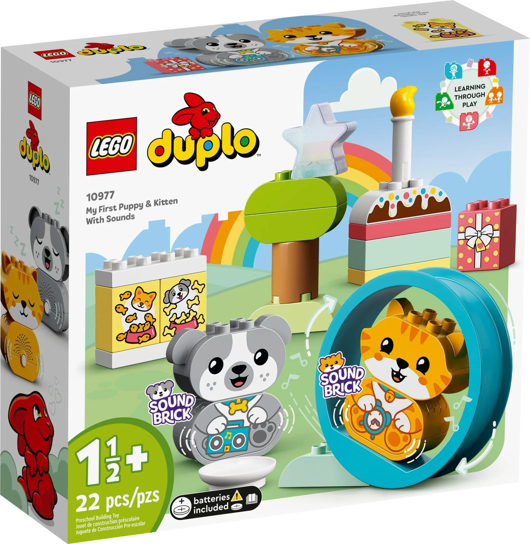LEGO® 10977 Mój pierwszy szczeniak i kotek z odgłosami - zdjęcie 1