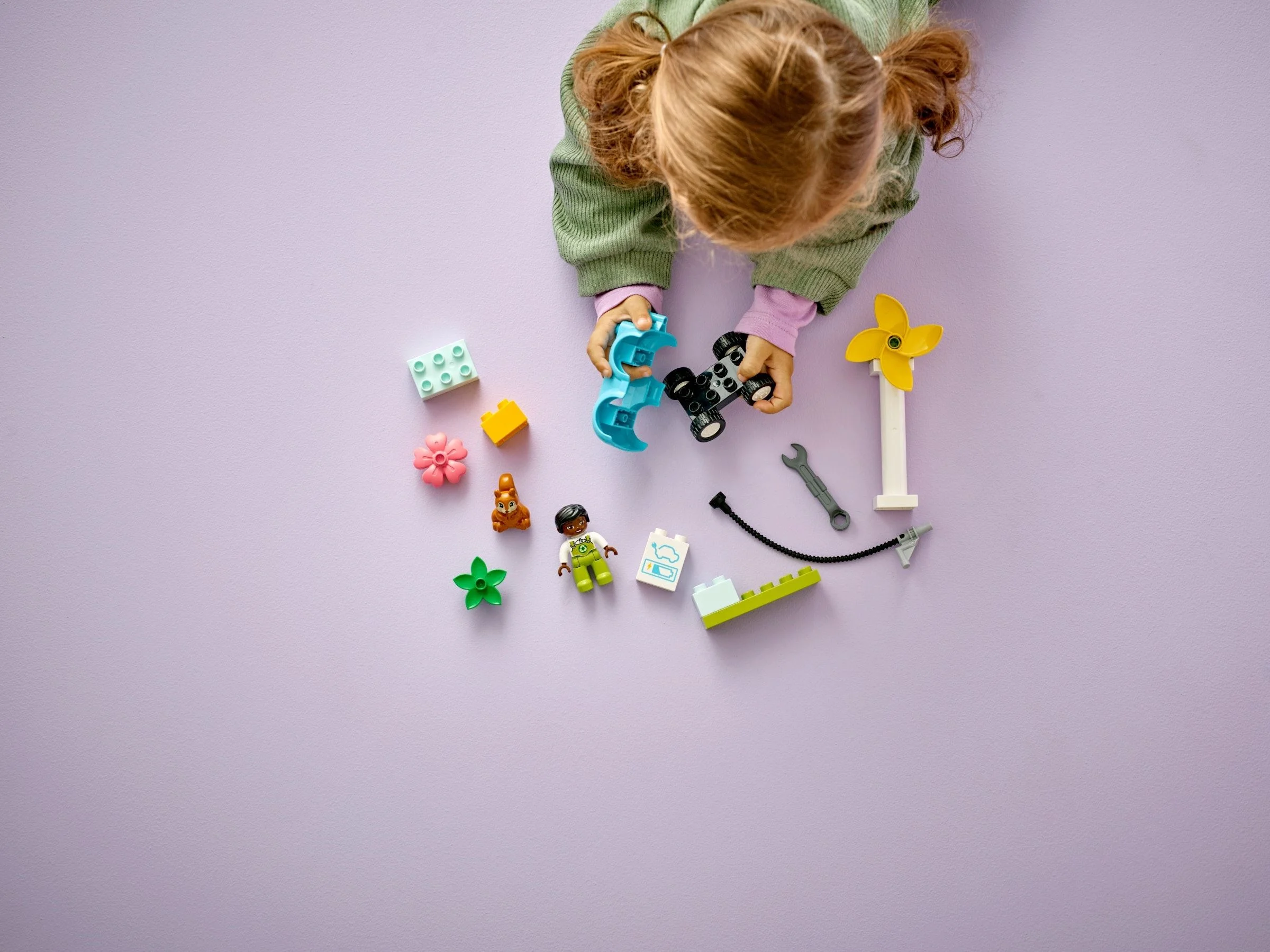 LEGO® 10985 klocki Lego Duplo Turbina wiatrowa i samochód elektryczny - zdjęcie 6