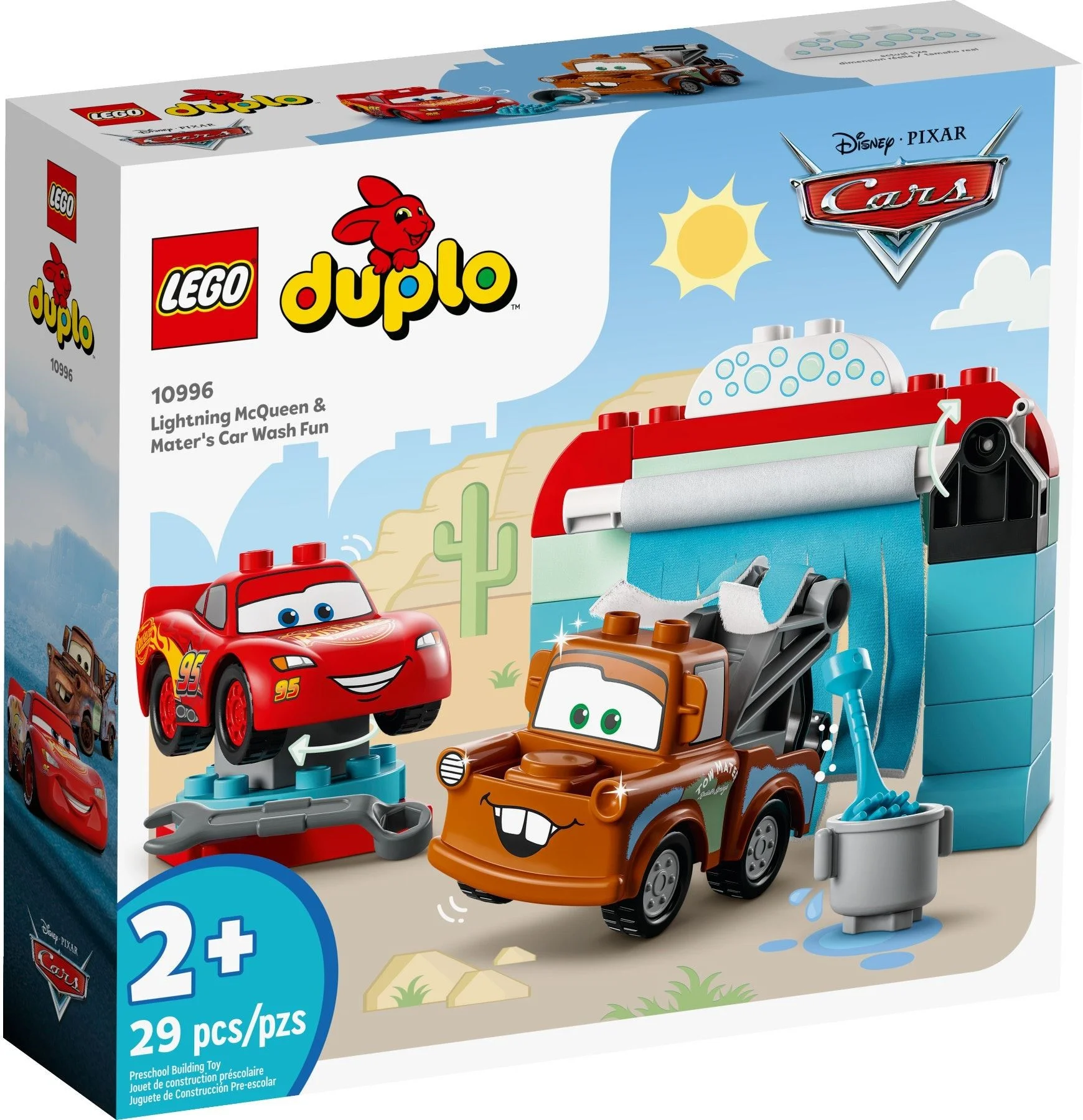LEGO® 10996 LEGO DUPLO Zygzak McQueen i Złomek — myjnia - zdjęcie 2