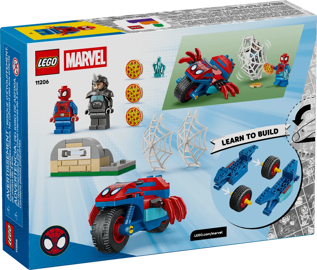 LEGO® 11206 Spidey i super-kumple Spidey na motocyklu kontra Rhino - zdjęcie 7