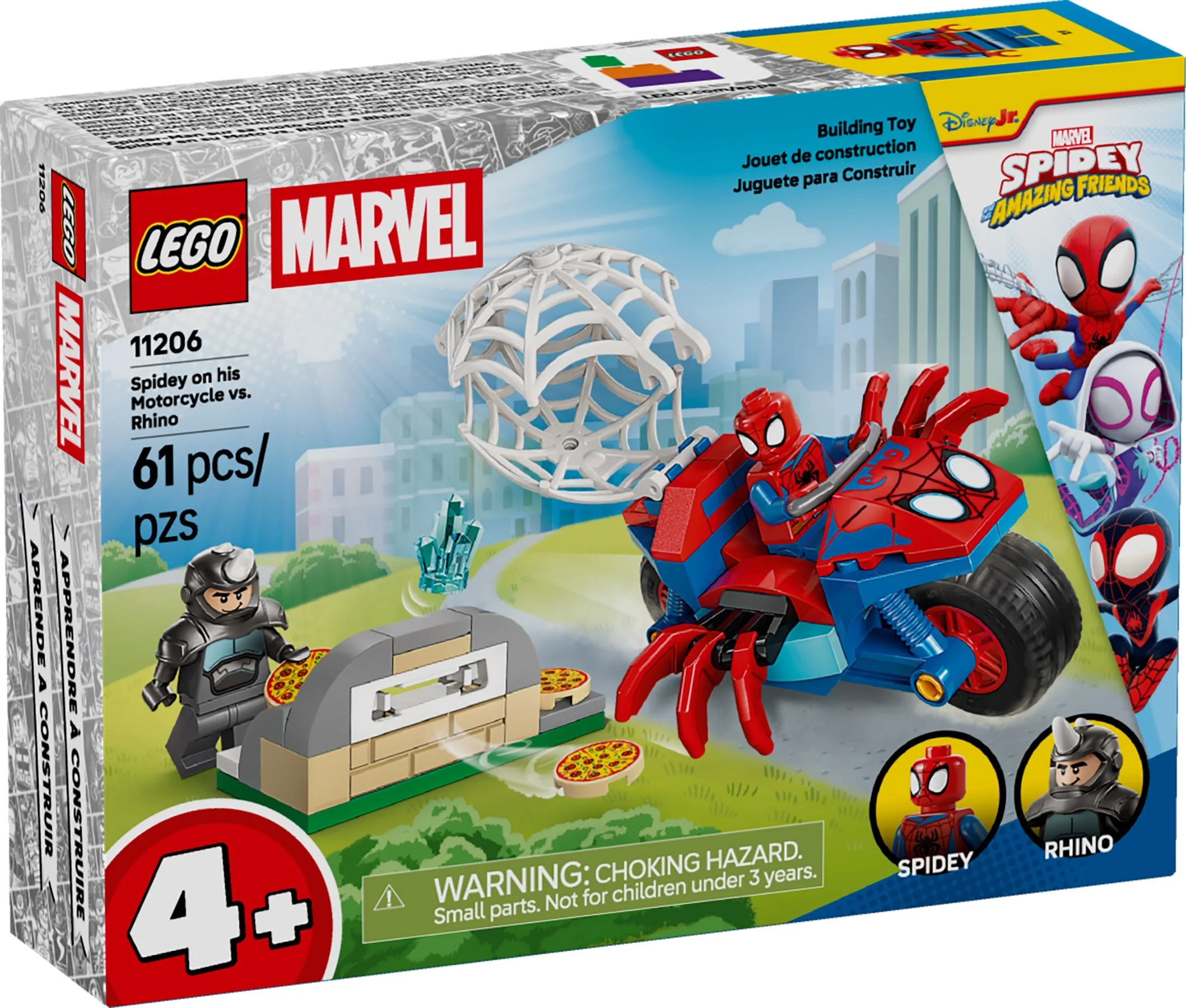 LEGO® 11206 Spidey i super-kumple Spidey na motocyklu kontra Rhino - zdjęcie 2