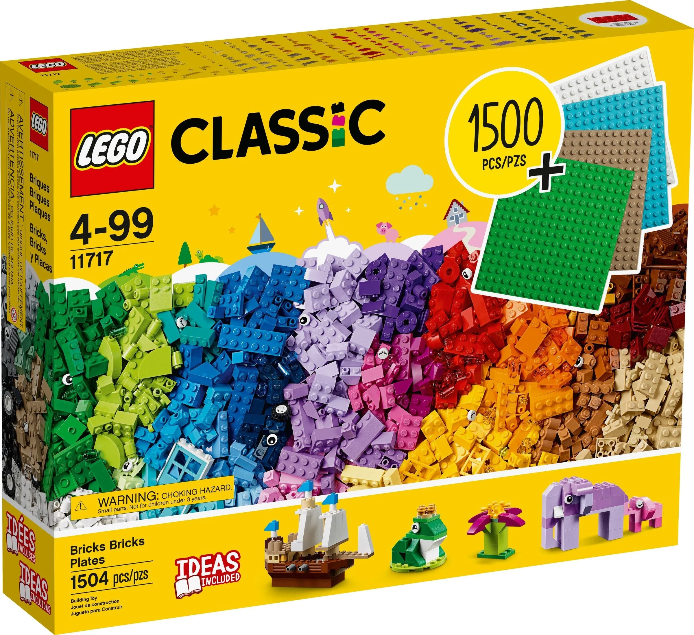 LEGO® 11717 Oryginalne Lego Classic Klocki, klocki, płytki 1504 elementy Nowe - zdjęcie 2