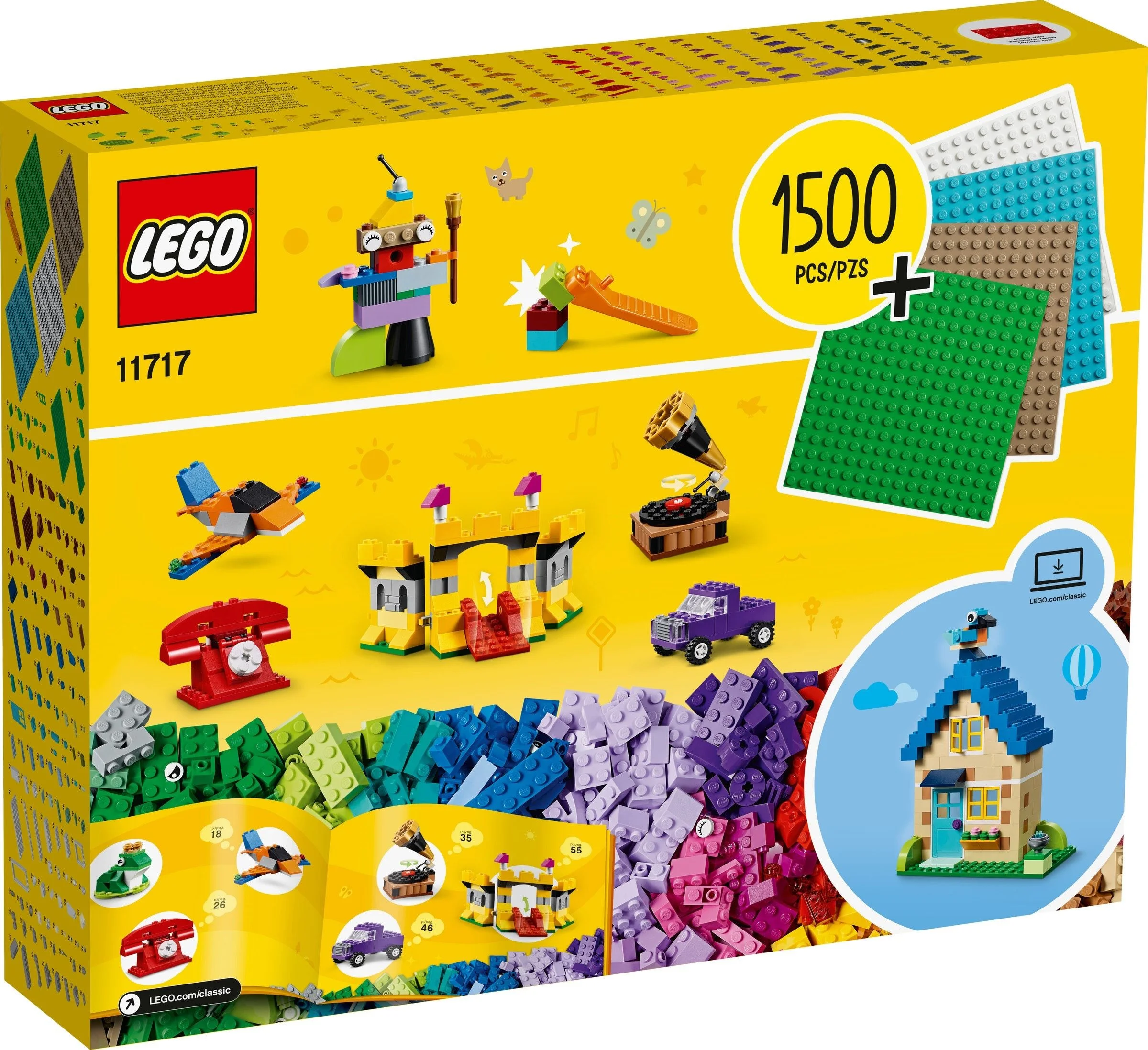 LEGO® 11717 Oryginalne Lego Classic Klocki, klocki, płytki 1504 elementy Nowe - zdjęcie 7