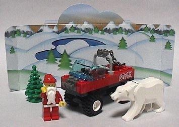 Santa In Truck with Polar Bear