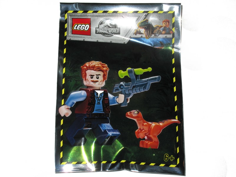Owen Dinozaur Baby Raptor Broń saszetka klocki